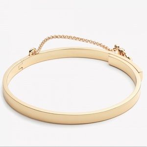 EDDIE BORGO EXTRA THIN SAFETY CHAIN BRACELET* GOLD
